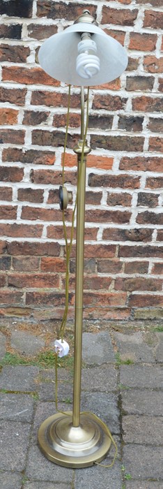 Brass standard lamp