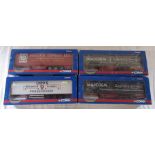 4 boxed Corgi Hauliers of Renown - curtainside trailers die cast models