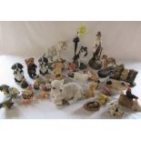 Selection of animal ornaments
