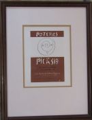 Pablo Picasso (1881-1973) framed lithographic print A la maison de la Pensee Francaise 1948/49