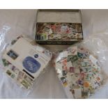 Assorted stamps (over 400g) and 3 FDCs