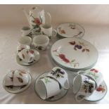 Royal Worcester Evesham and Evesham Vale part dinner / tea service