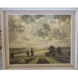 Clive Browne (1901-1991) framed oil on canvas 'Near Brigsley' May 1973 58.5 cm x 48 cm (size