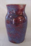Ruskin high fired pottery vase dated 1925 H 28 cm. General inspection of this piece has revealed