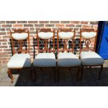 Set of 4 Edwardian dining chairs