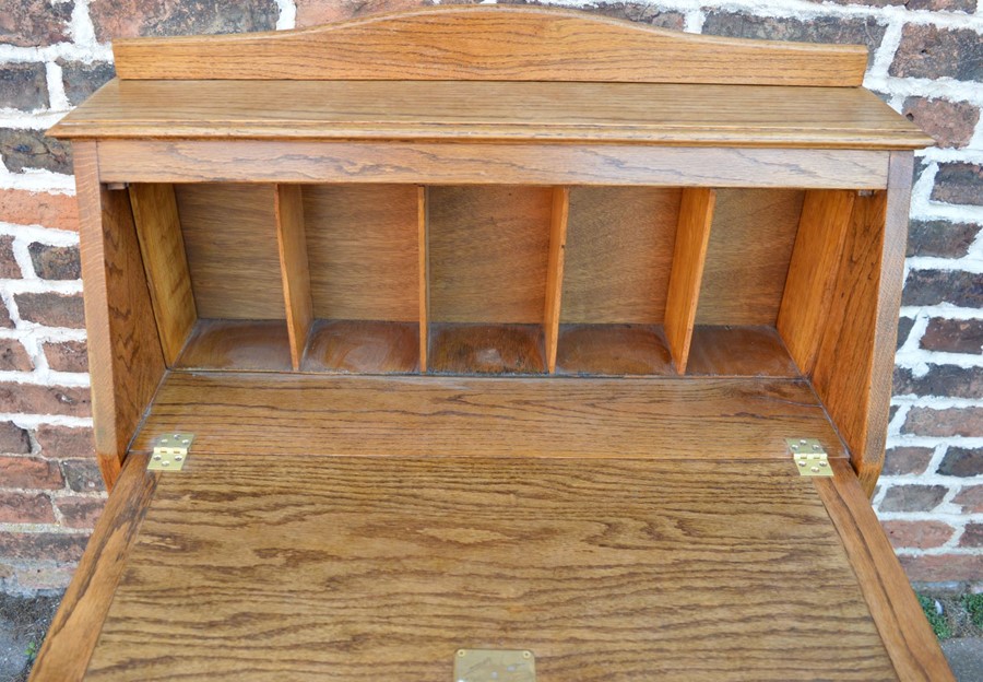 Early 20th century oak bureau bookcase - Bild 2 aus 2