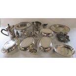 Quantity of silver plate inc tureens, egg cups and rose bowl