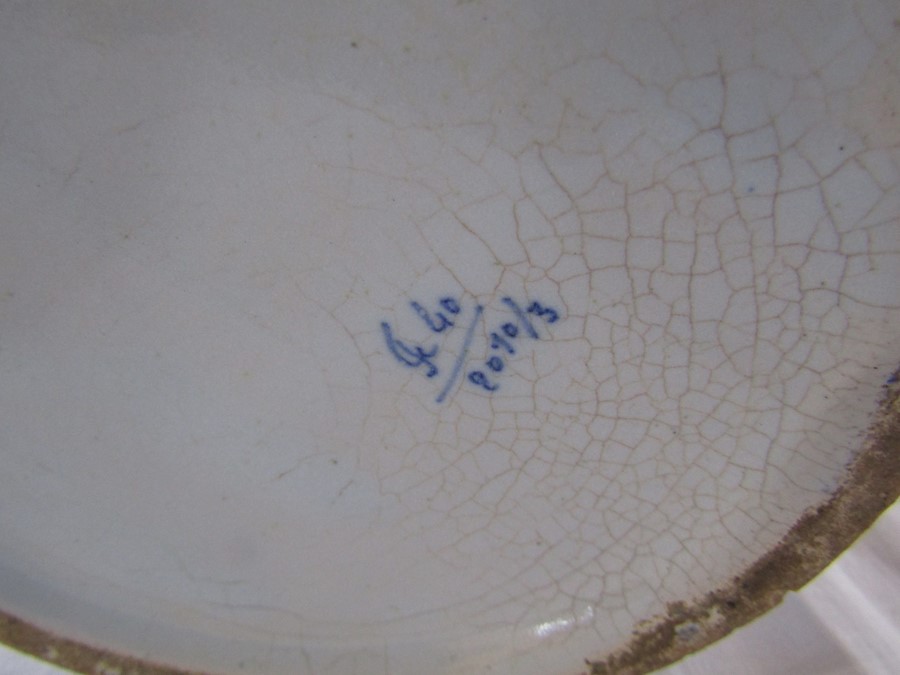 18th/19th century delft vase H 28 cm (some chipping) - Image 6 of 6