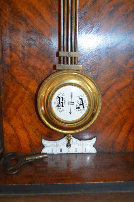 Vienna regulator wall clock Ht 84 cm - Bild 3 aus 4