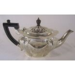 Small silver Victorian Art Nouveau style teapot Sheffield 1896 H 12 cm total weight 12.23 ozt