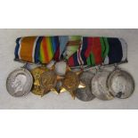 Set of WWI medals awarded to J.76178 A Horrocks -1914-18 medal & Great War medal together with
