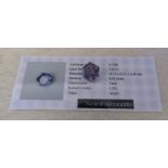 7.30 ct alexandrite stone with certificate 10.25 x 10.25 x 6.60 mm