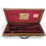 Holland & Holland Gun and Rifle Manufacturers 98 New Bond Street London leather double gun case with