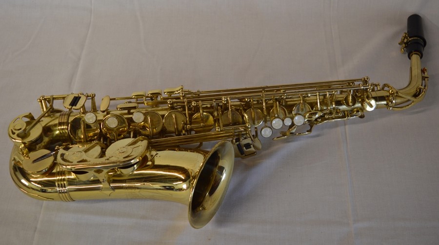 Trevor J James & Co. The Horn saxophone in a case with tutor books - Image 2 of 4