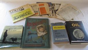 Vintage scrap book / album, various ephemera inc Louth publications & books relating to A century in