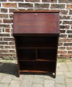 Small early 20th century oak bureau bookcase H 99 cm L 61 cm