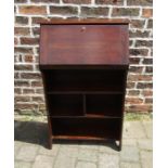 Small early 20th century oak bureau bookcase H 99 cm L 61 cm