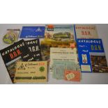 Hornby Dublo, DGH & Jouef catalogues from 1950's to 1970's, instruction leaflets, DVD magazines etc