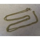 9ct gold necklace weight 4.6 g L 56 cm
