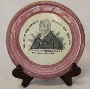 Sunderland lustre circular plaque 