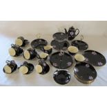 Palissy Orchid pattern part tea service