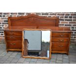 John E Coyle Ltd 2 chest of drawers, headboard and wall mirror