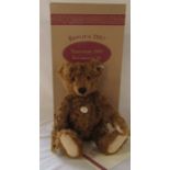 Steiff replica 1905 teddy bear red brown 50 limited edition 2357/6000 complete with box and
