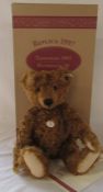 Steiff replica 1905 teddy bear red brown 50 limited edition 2357/6000 complete with box and