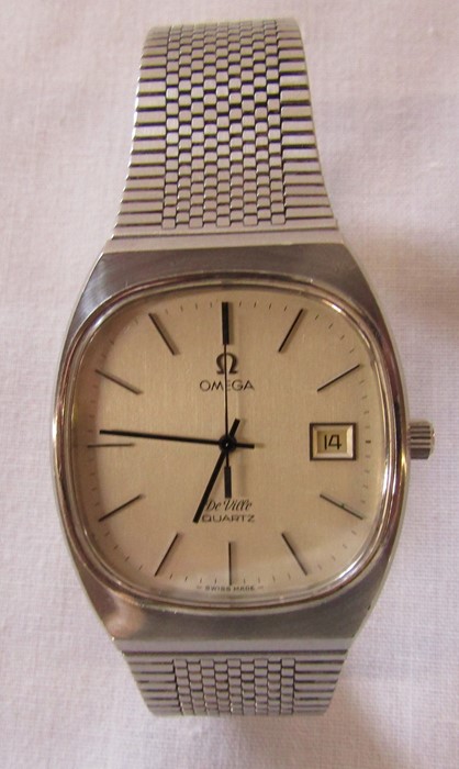 Gents Omega De Ville quartz wrist watch with original box and guarantee c.1982 - Image 4 of 6
