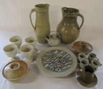 Collection of local Studio pottery