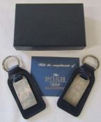 2 POSH club silver ingot keyrings Sheffield 1998