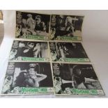 6 Nightmare in Wax film posters starring Cameron Mitchell and Anne Helm c.1969 35.5 cm x 28 cm