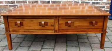 Zocalo mahogany coffee table 76cm x 121.5cm