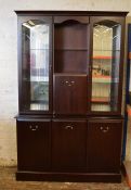 Morris furniture mahogany glass display cabinet H 187 cm L 120 cm