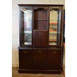 Morris furniture mahogany glass display cabinet H 187 cm L 120 cm