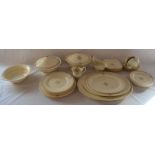 Art Deco Minton part tea/dinner service & a Alfred Meakin bowl