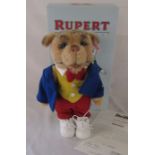 Steiff Rupert Classic collection Algy Pug H 30 cm limited edition 656/1500 complete with box and