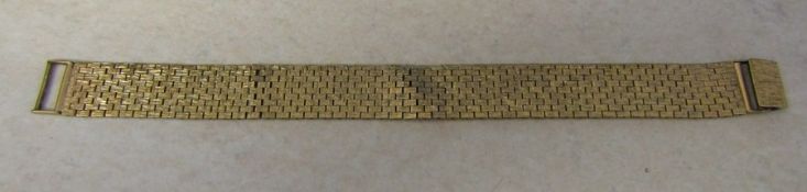 9ct gold mesh bracelet 7.5" weight 33.5 g
