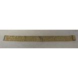 9ct gold mesh bracelet 7.5" weight 33.5 g