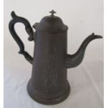 Tin plate coffee pot H 25 cm