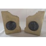 Pair of stone Houses of Parliament book ends 15.5 cm x 11 cm x 5 cm