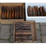 Large number of vintage moulding planes