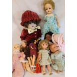Modern Simon Halbig bisque doll, 2 Sindy dolls, Wonder Woman & vintage dolls including Pedigree