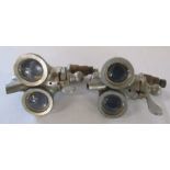 Pair of vintage Gaskell & Chambers Ltd double optics purportedly obtained from The Theatre Royal