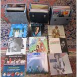 3 cases of 33 rpm LPs - mainly 1970s inc Sky, Abba, Barry Manilow and Robert Palmer