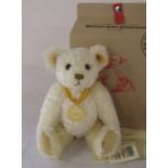 Steiff The Millenium Bear exclusively for Danbury Mint mohair H 32 cm complete with box and