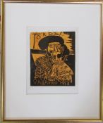 Pablo Picasso (1881-1973) plate signed lithographic print Toros Vallauris 1958 published in 1959
