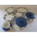 Midwinter alpine blue pattern part dinner service