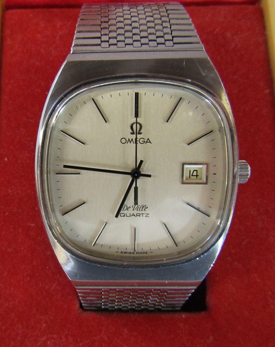 Gents Omega De Ville quartz wrist watch with original box and guarantee c.1982 - Image 2 of 6