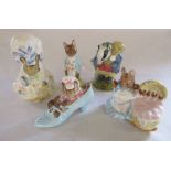 Set of 5 Beswick Frederick Warne & Co 1950s Beatrix Potter figurines - Tiny Town-mouse 1954, Tommy